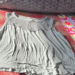 Women's Gray Sleeveless Top